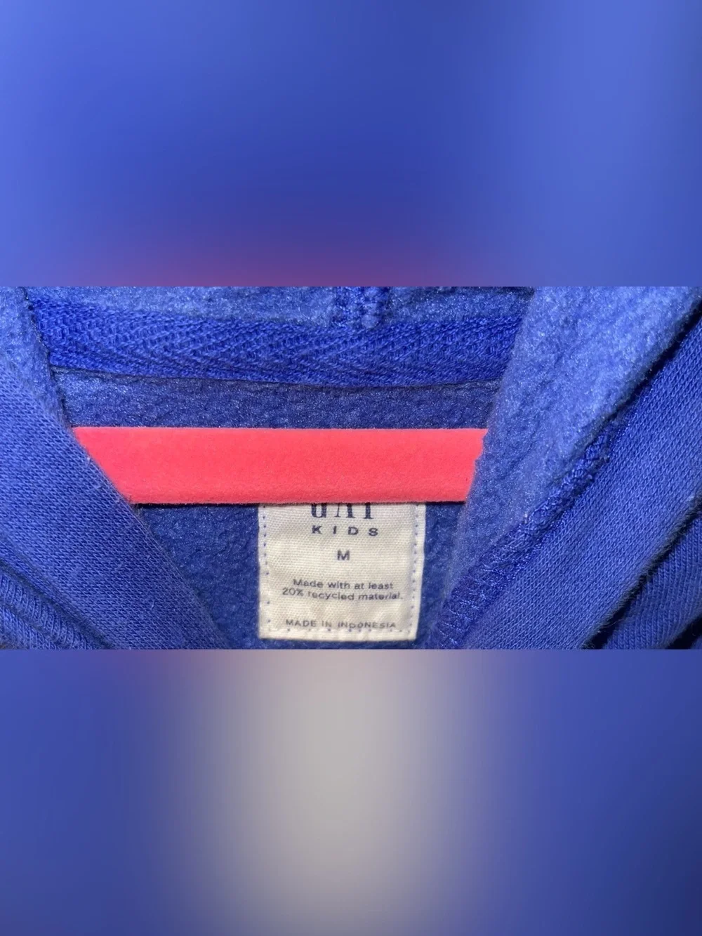 Gap kids medium blue hoodie cotton